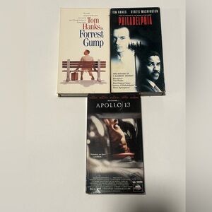 Collection of 3 Tom Hanks VHS Movies